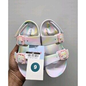 Cat & Jack Toddler Girls Blown EVA Ade Pink Tie Dye Size 9